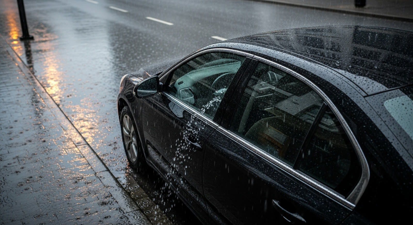 J'ai laissé ma vitre ouverte sous la pluie : que faire pour limiter les dégâts ?